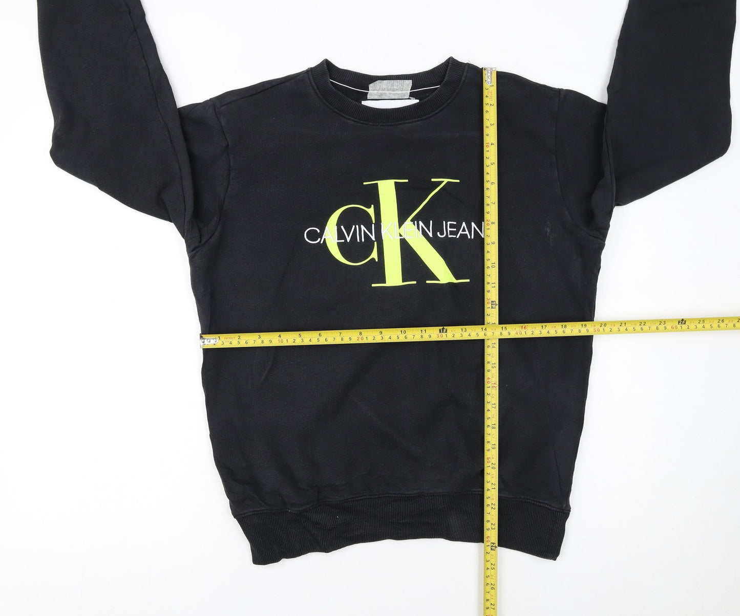 Calvin Klein Jeans Men’s Black Logo Sweatshirt Size S