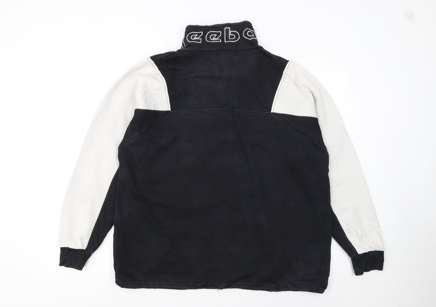 Reebok Classic Women's Black & White 1/2 Zip Sweatshirt Size M
