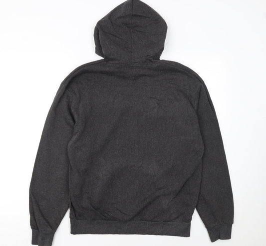 Lee Cooper Men's Grey Pullover Hoodie M Regular Fit Fleece