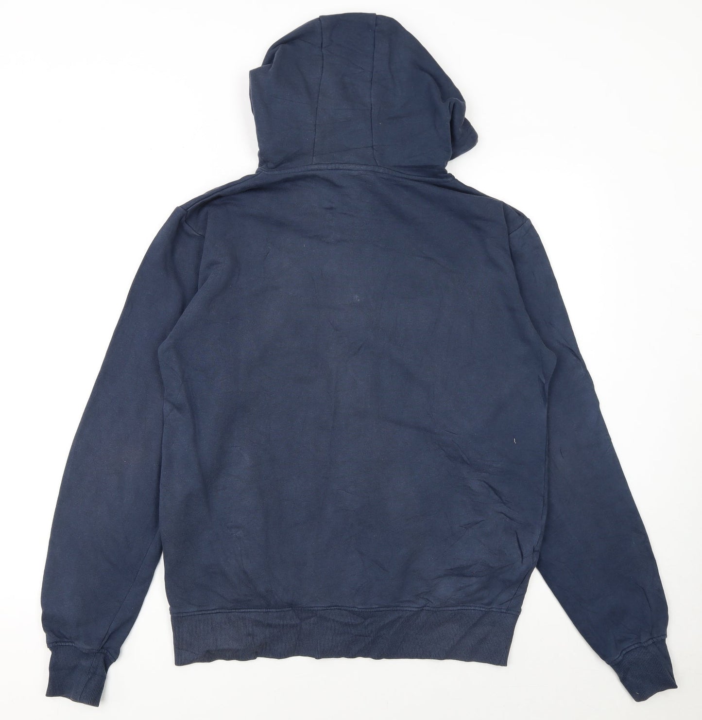 Ellesse Men’s Blue Full Zip Hoodie Size M Cotton Casual Sportswear