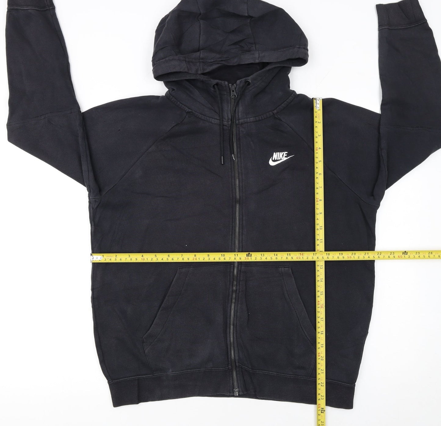 Nike Women’s Black Full Zip Hoodie Medium Cotton Blend
