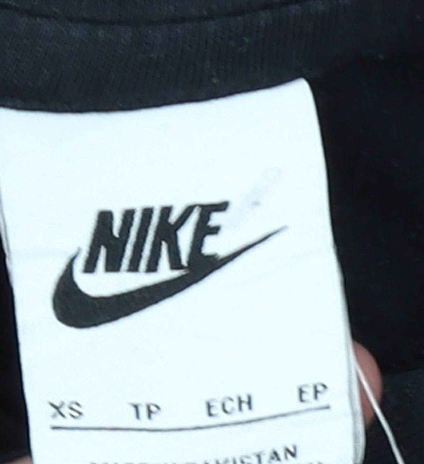 Nike Womens Black XS Pullover Hoodie with Neon Logo