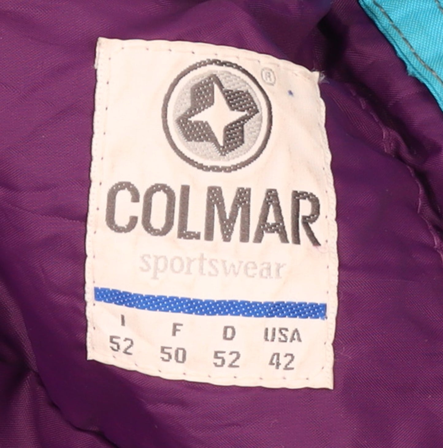 Colmar Men’s Multicoloured 90s Ski Jacket Size 52 Regular Waterproof