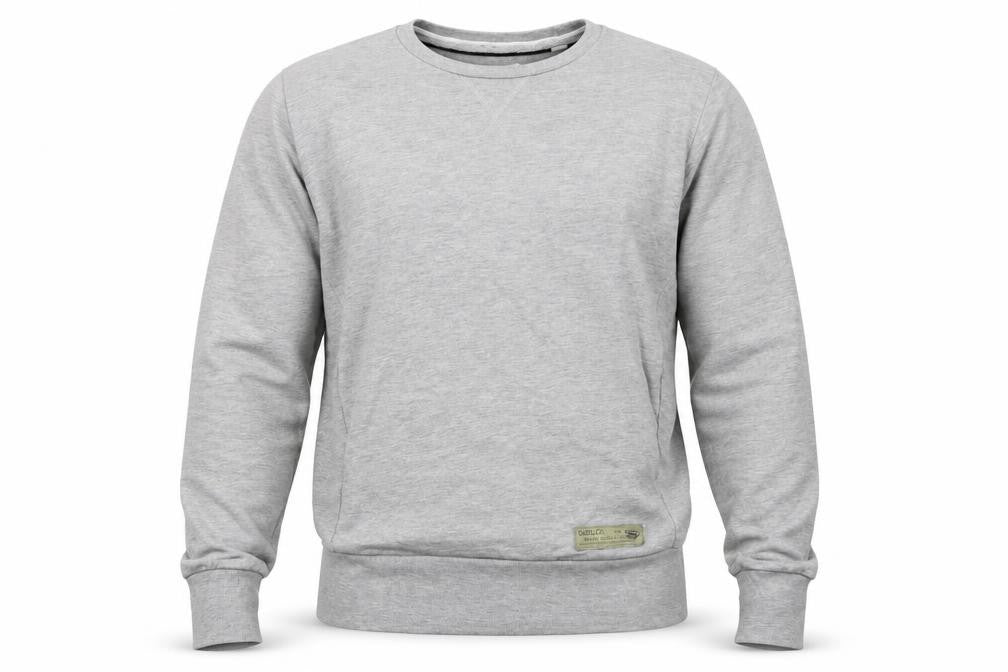 Diesel Men’s Grey Crew Neck Pullover Sweatshirt Size S