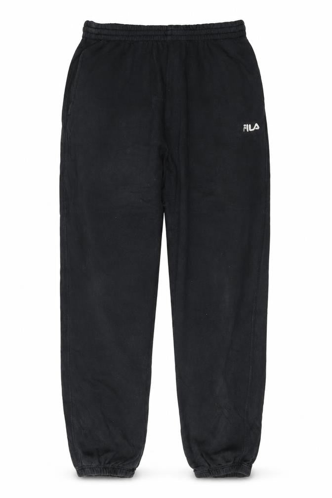 Fila Men's Black XL Sweatpants with Logo Elastic Waist
