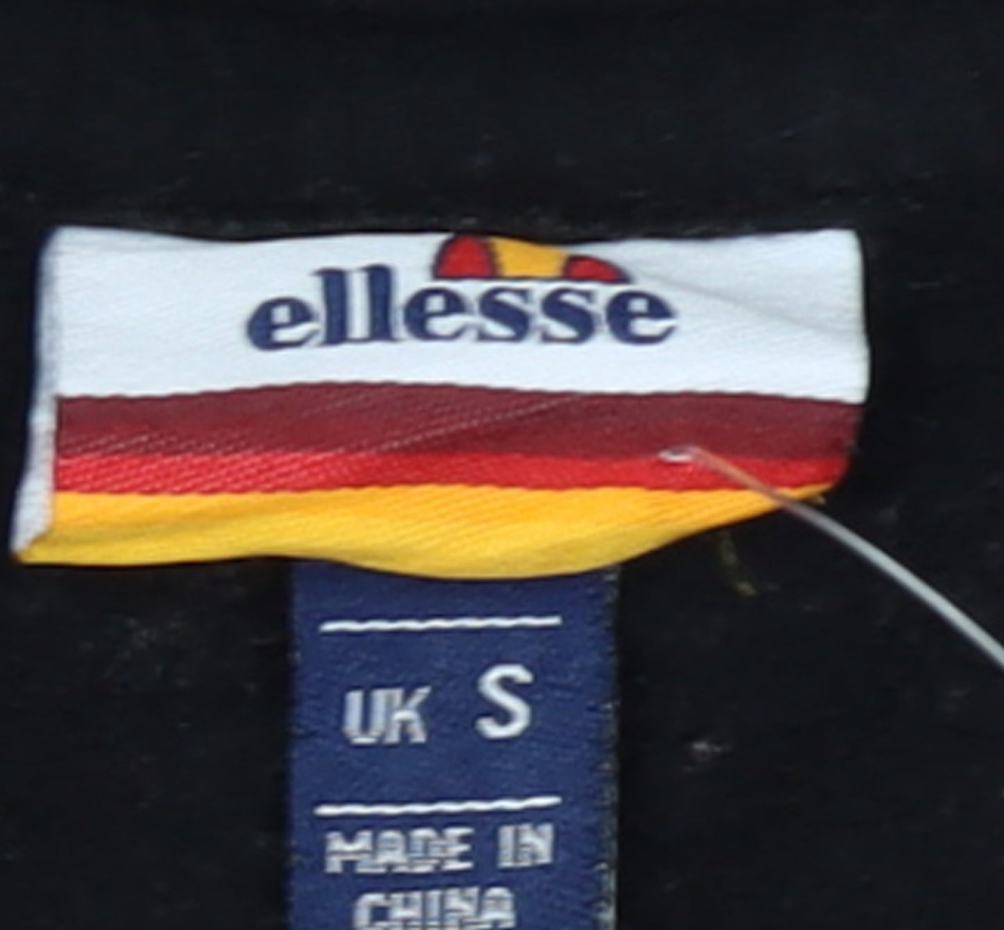 Ellesse Men's Black Pullover Hoodie Small Regular Fit with Logo Print