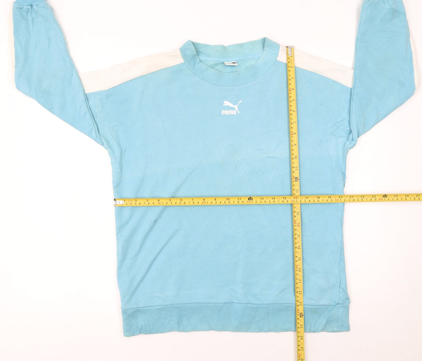 Puma Men’s Blue Crew Neck Pullover Sweatshirt Size S