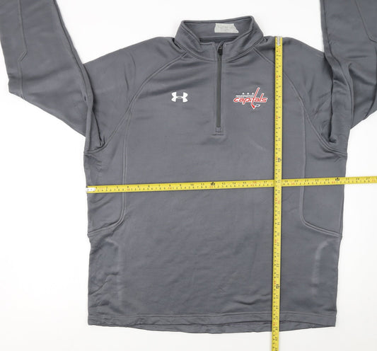 Under Armour Men’s Grey XL 1/4 Zip Loose Fit Pullover Sweatshirt
