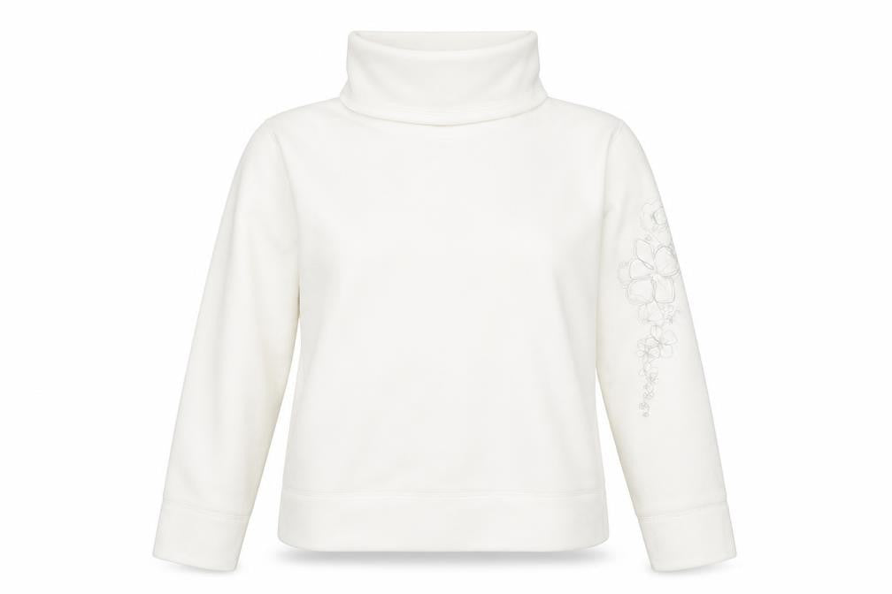 Marks and Spencer Women White Fleece Pullover Sweatshirt UK 16
