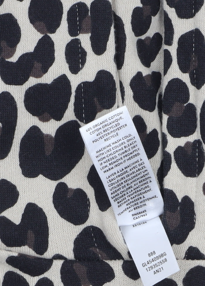 Nordstrom Women’s Beige Leopard Print Pullover Hoodie XL