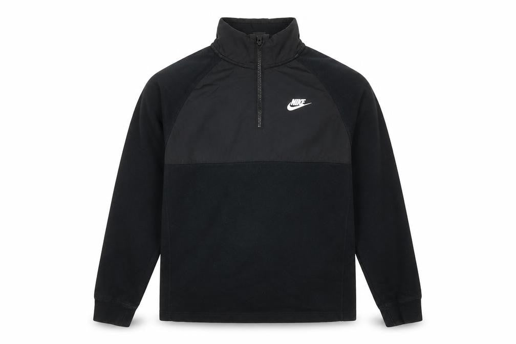 Nike Men's Black Small 1/2 Zip Pullover Sweatshirt with Logo
