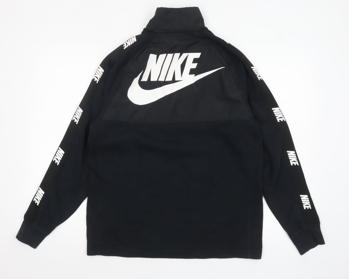 Nike Men's Black Small 1/2 Zip Pullover Sweatshirt with Logo