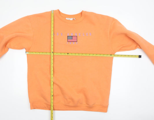 Daisy Street Women's Orange Los Angeles Graphic Sweatshirt Size 14