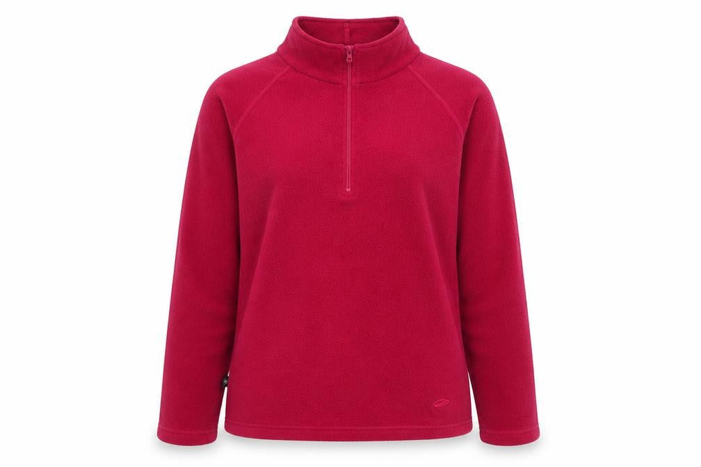 Mountainlife Womens Red Fleece Pullover Sweatshirt Size 12