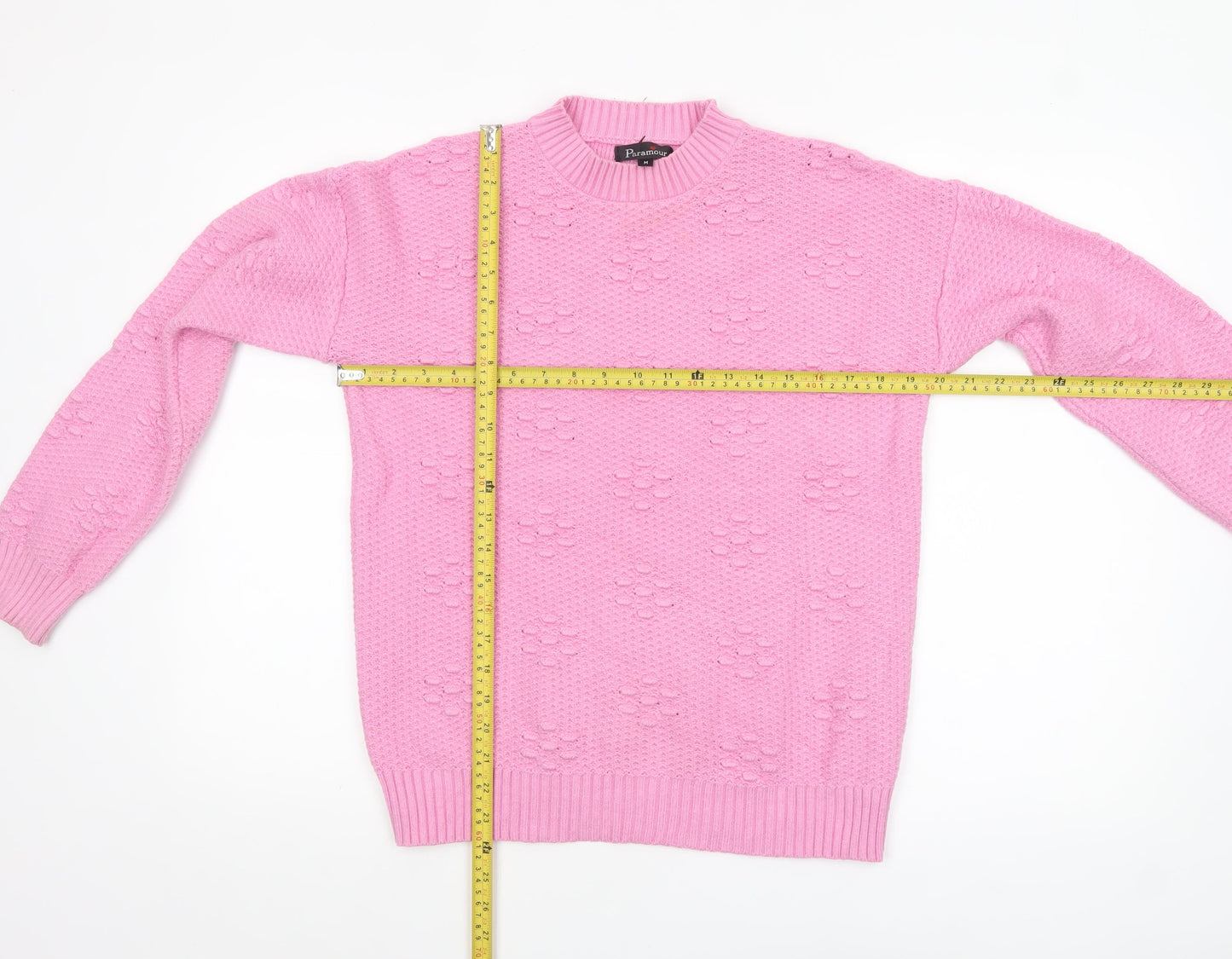 Paramour Women’s Pink Crew Neck Knit Jumper Size M