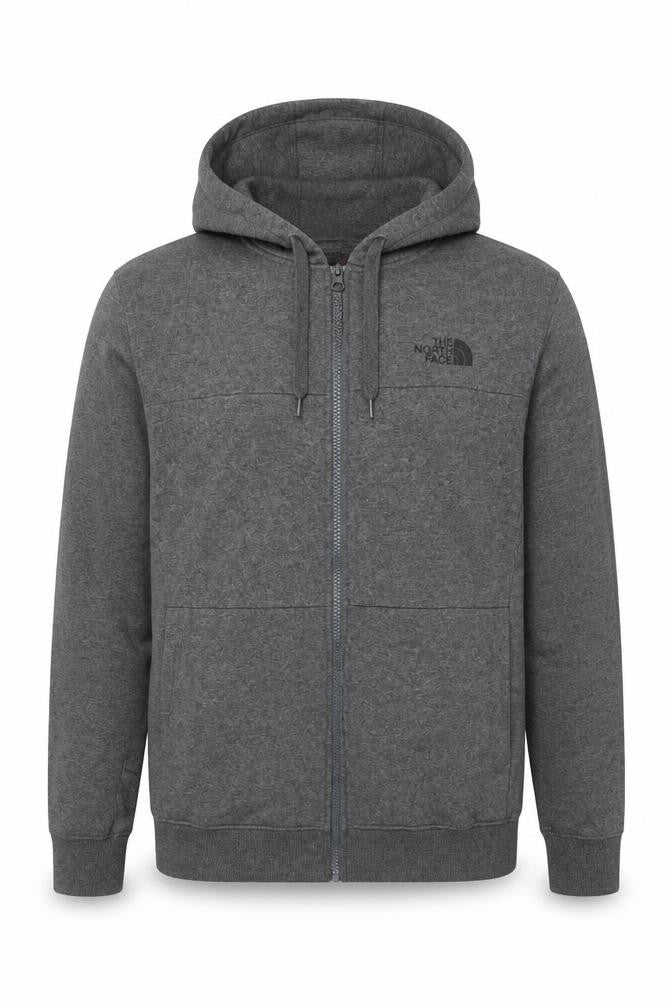 The North Face Men's Grey Full Zip Hoodie Size M