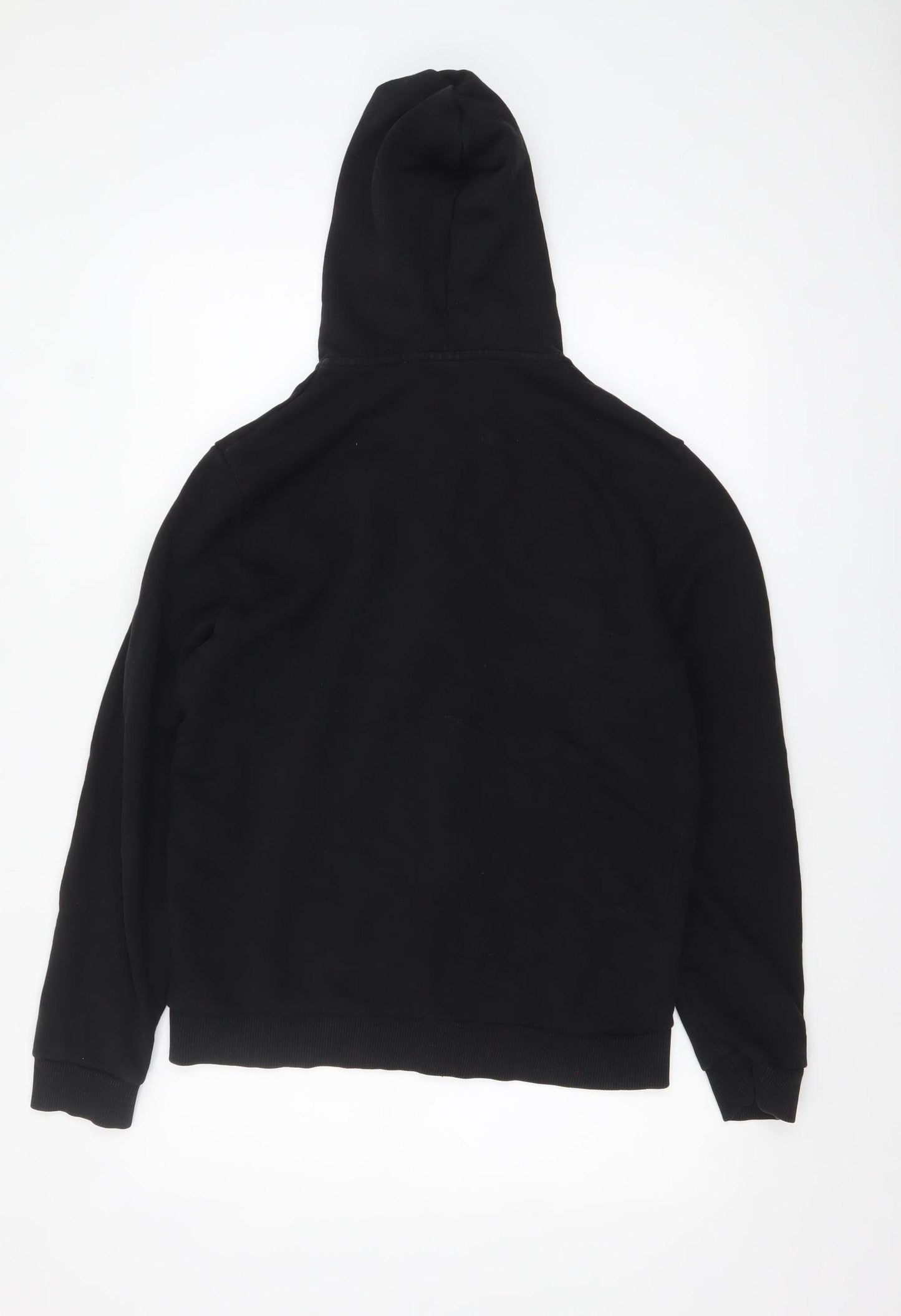 ASOS DESIGN Men's Black Full Zip Hoodie Size M Regular Fit