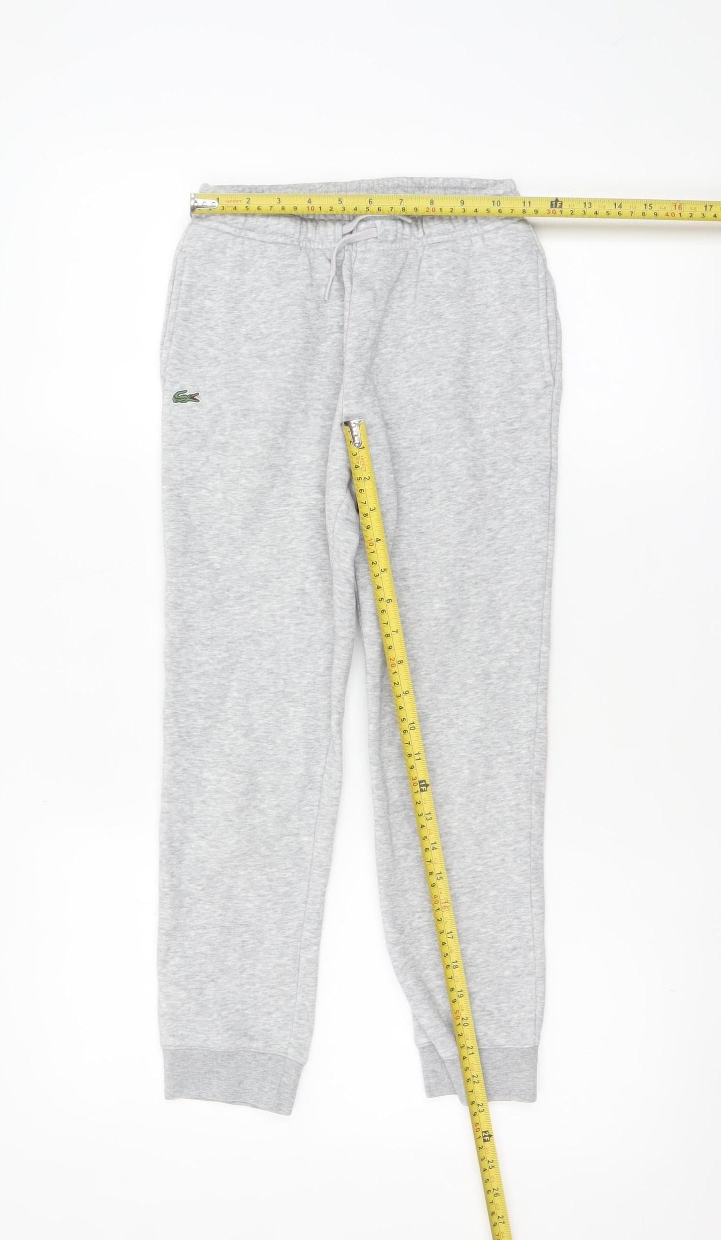 Lacoste Sport Boys Grey Jogger Trousers Size 10 Years 140cm Cotton Blend