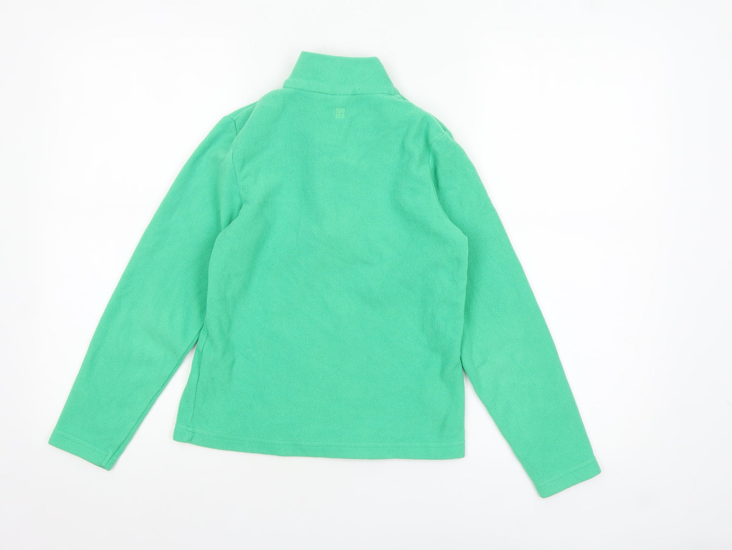 Mountain Warehouse Boys Green Fleece 1/4 Zip Pullover Sweatshirt 9-10 Years