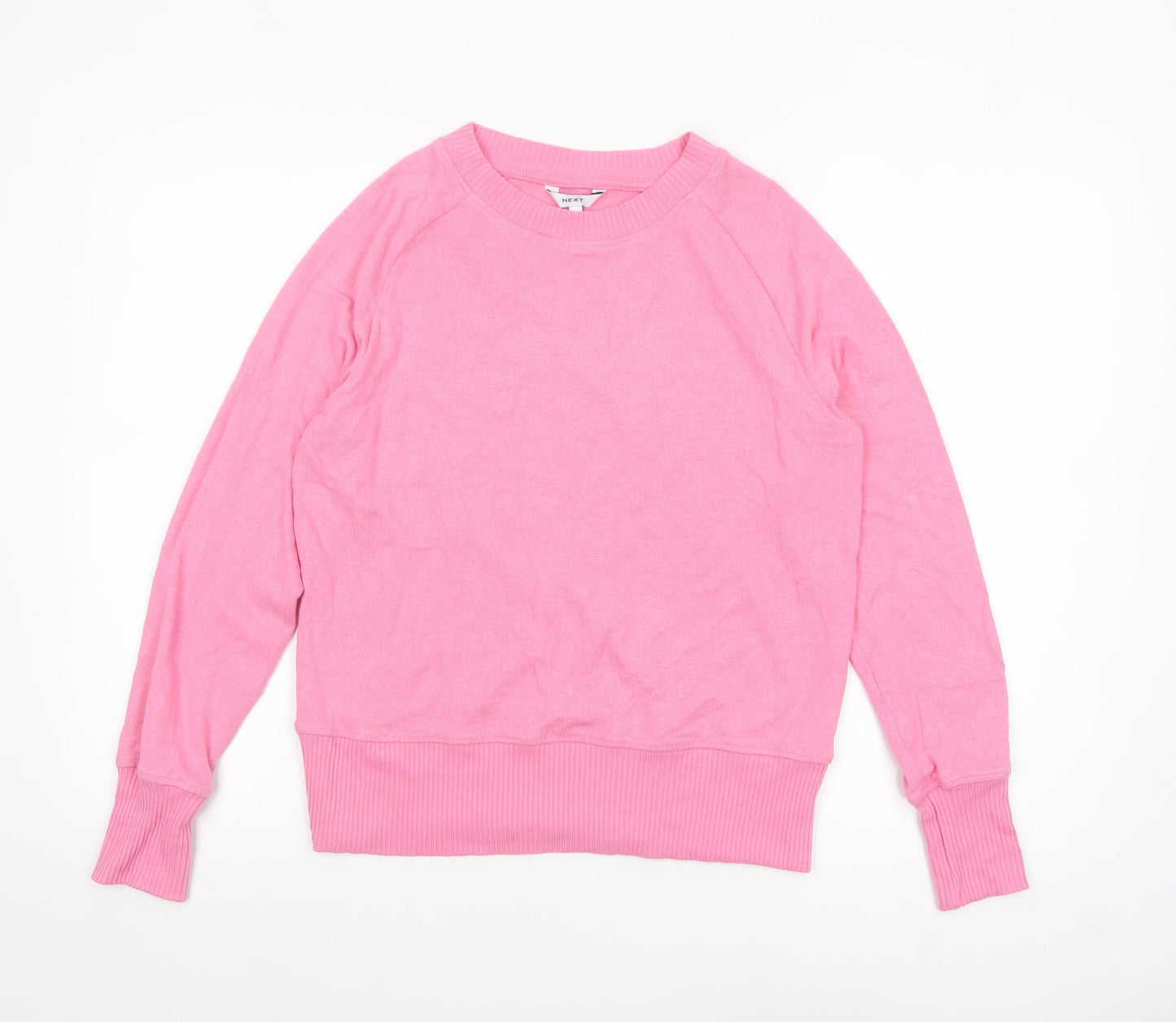 Next Womens Pink Crew Neck Pullover Jumper Size 10