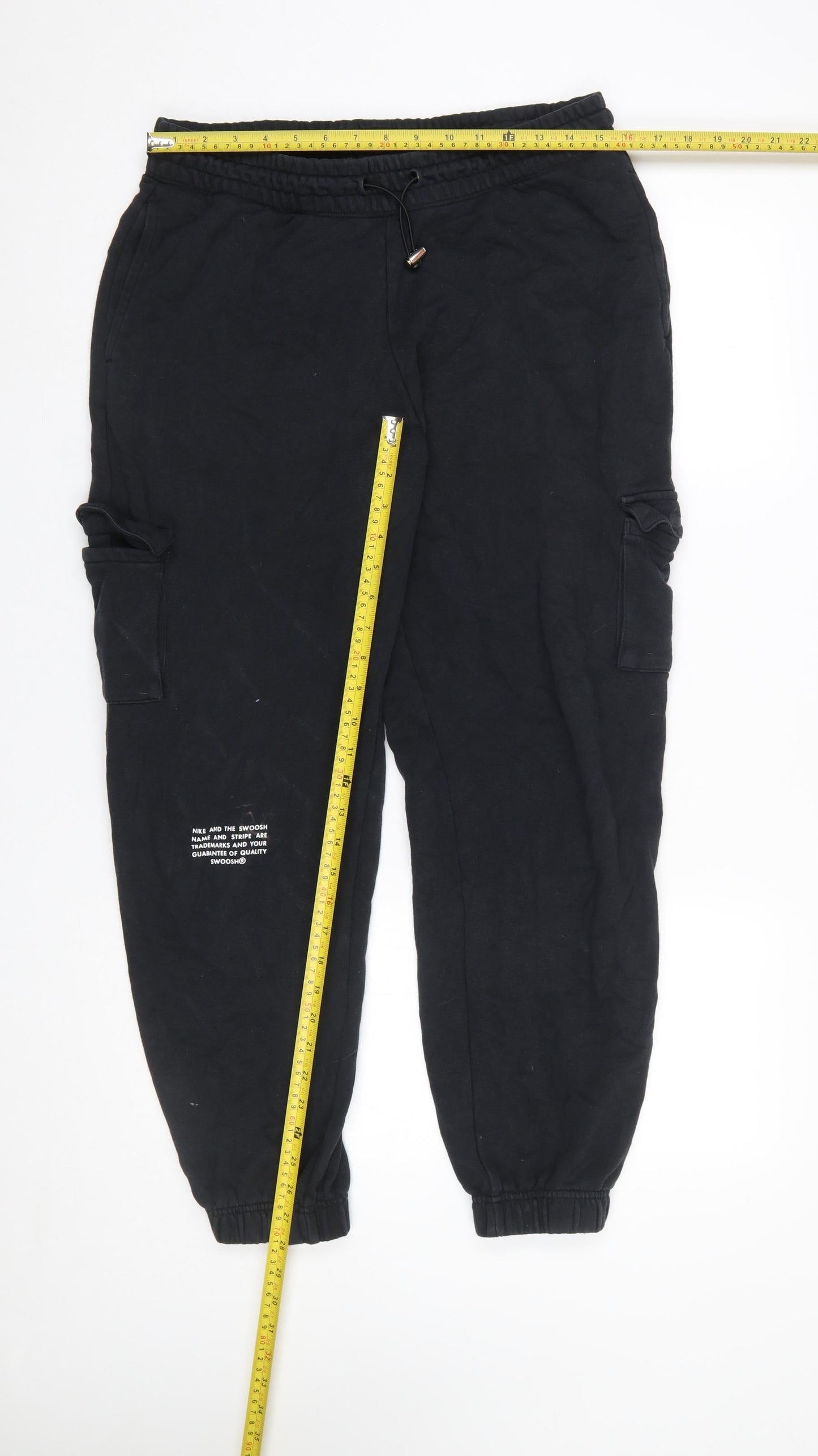 Nike Men's Black Cargo Jogger Trousers L Regular Fit