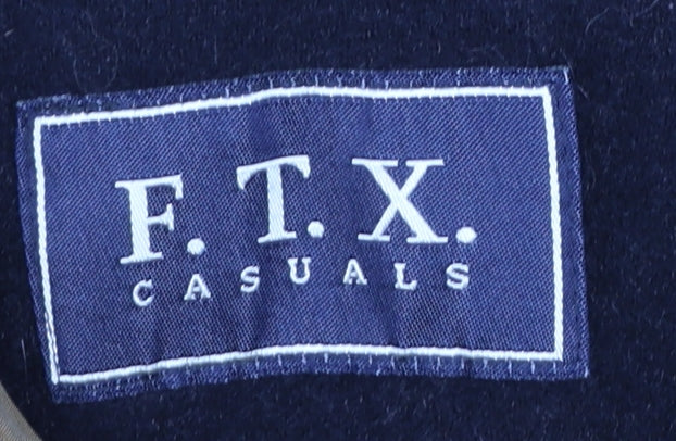 F.T.X Casuals Men’s Brown Cotton Overcoat UK 40 Regular Fit