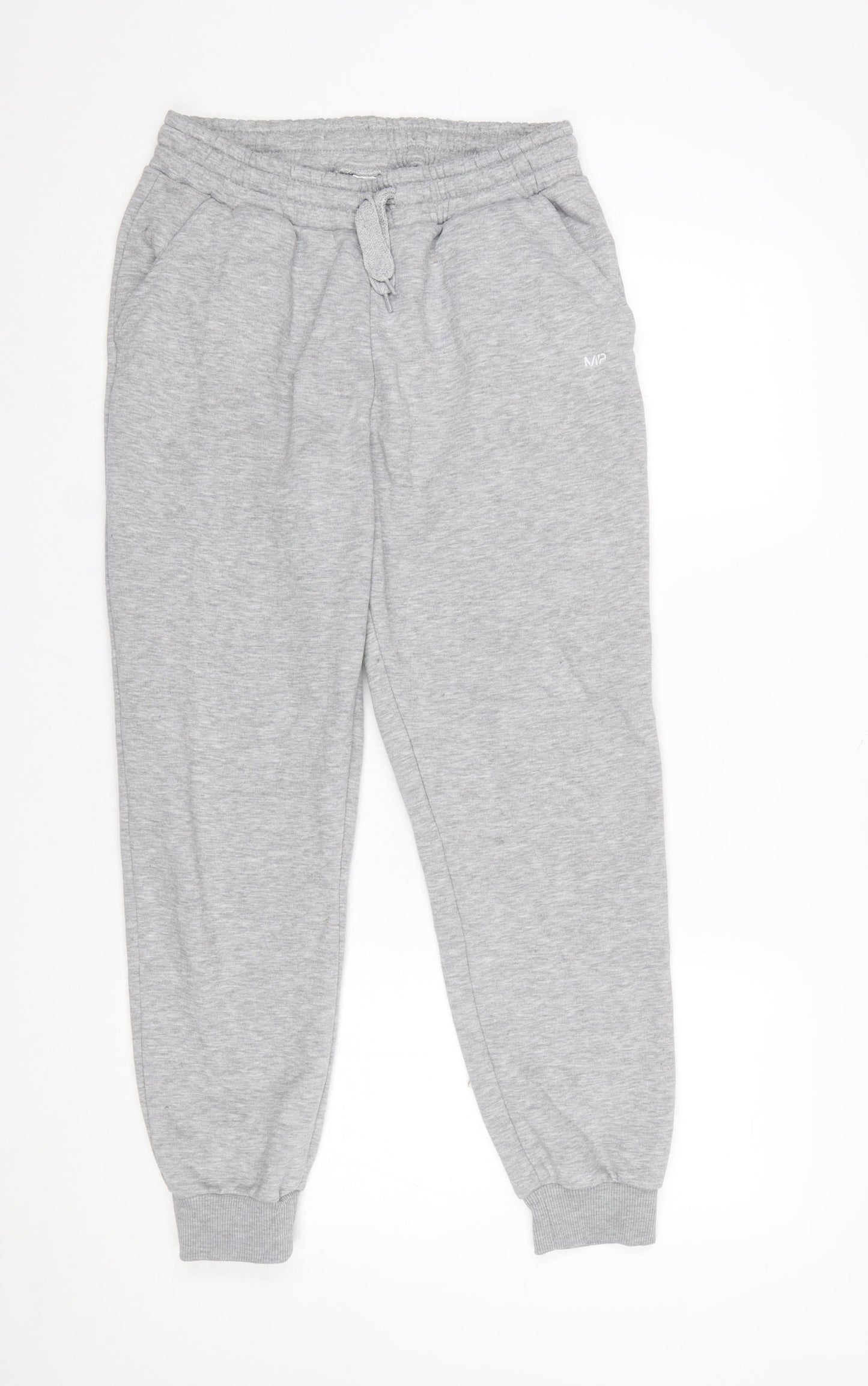 MP Women's Grey Fleece Jogger Trousers Size M Comfortable Lined Pants
