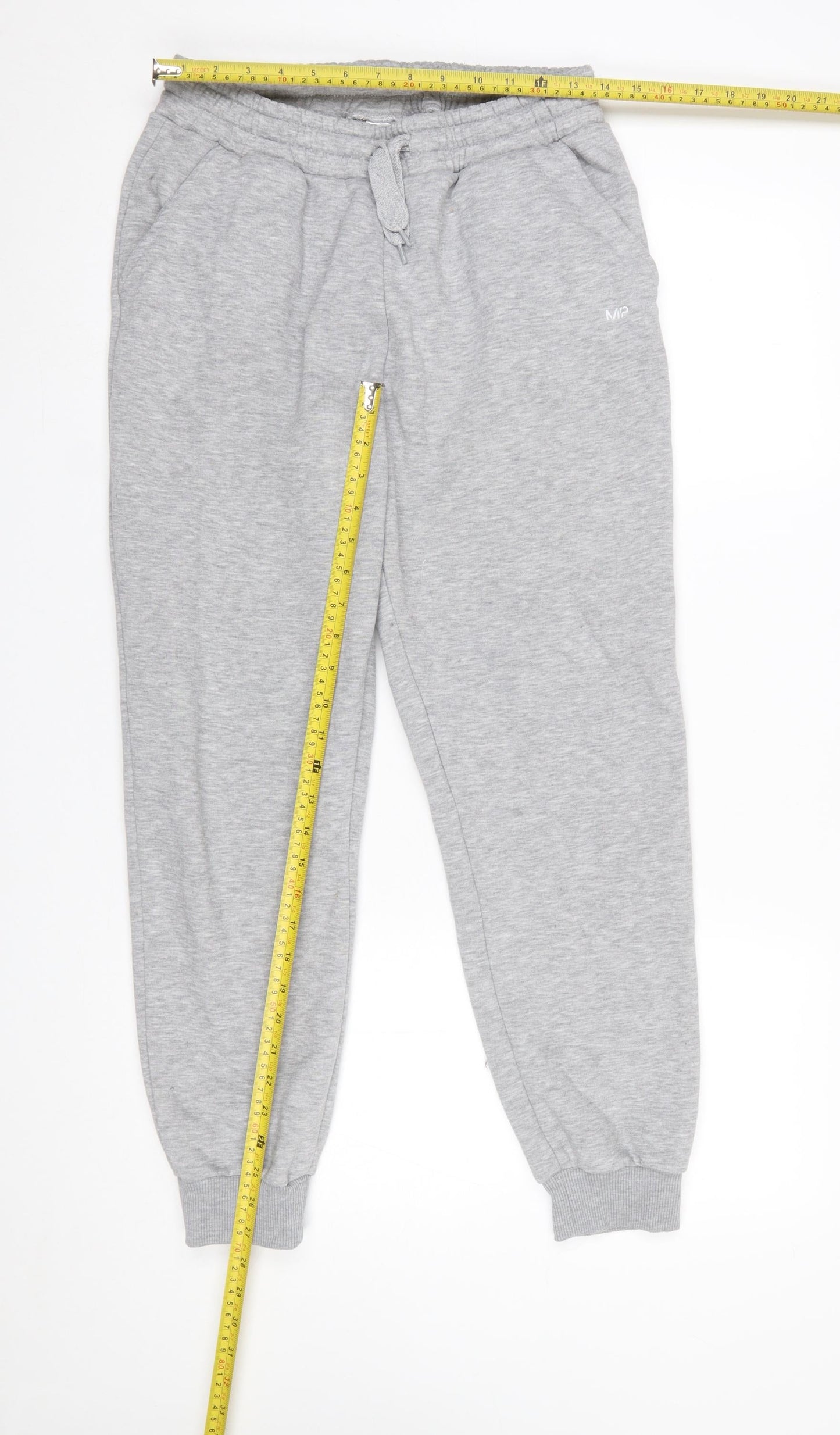 MP Women's Grey Fleece Jogger Trousers Size M Comfortable Lined Pants