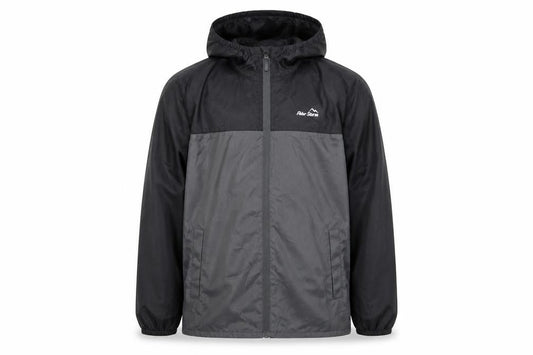 Peter Storm Boys Grey Windbreaker Jacket 11-12 Years Hooded Water Resistant