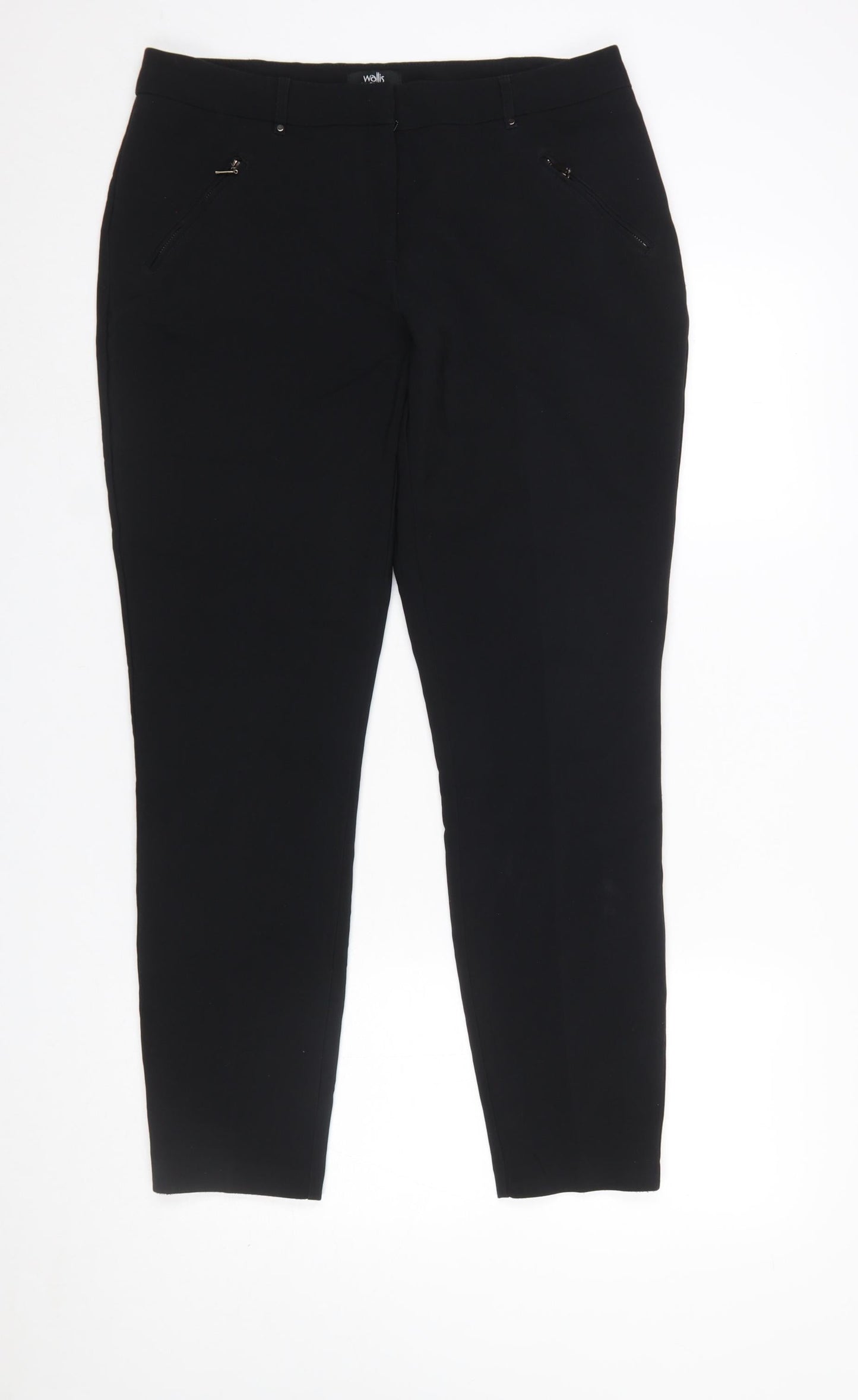 Wallis Women's Black Stretch Slim Leg Trousers UK 14