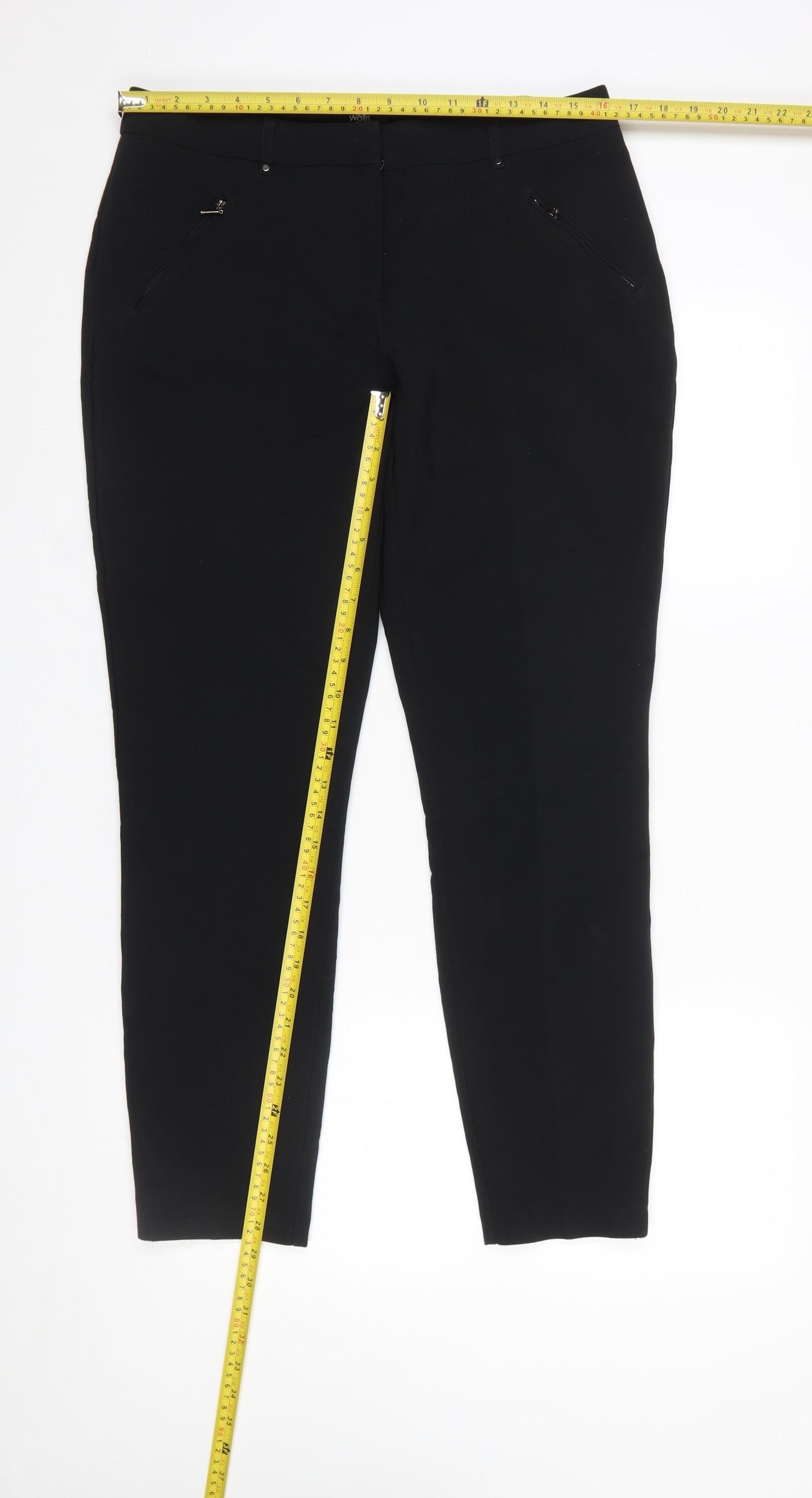 Wallis Women's Black Stretch Slim Leg Trousers UK 14