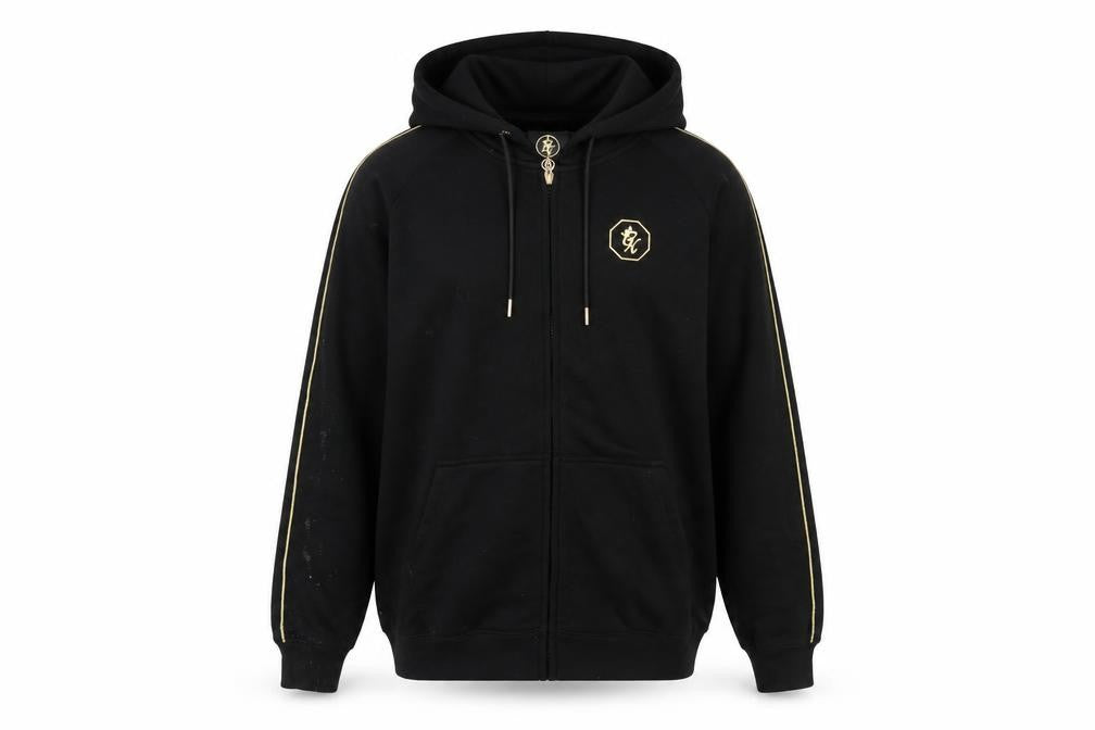 Gym King Men's Black Full Zip Hoodie Size L Sportswear