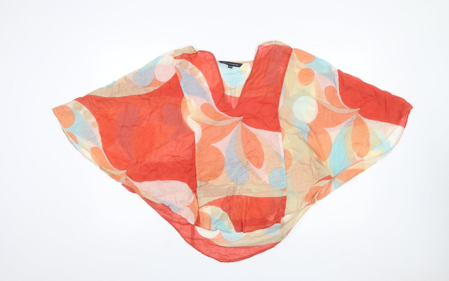 French Connection Women Multicoloured Cotton Beach Cover Up S-M