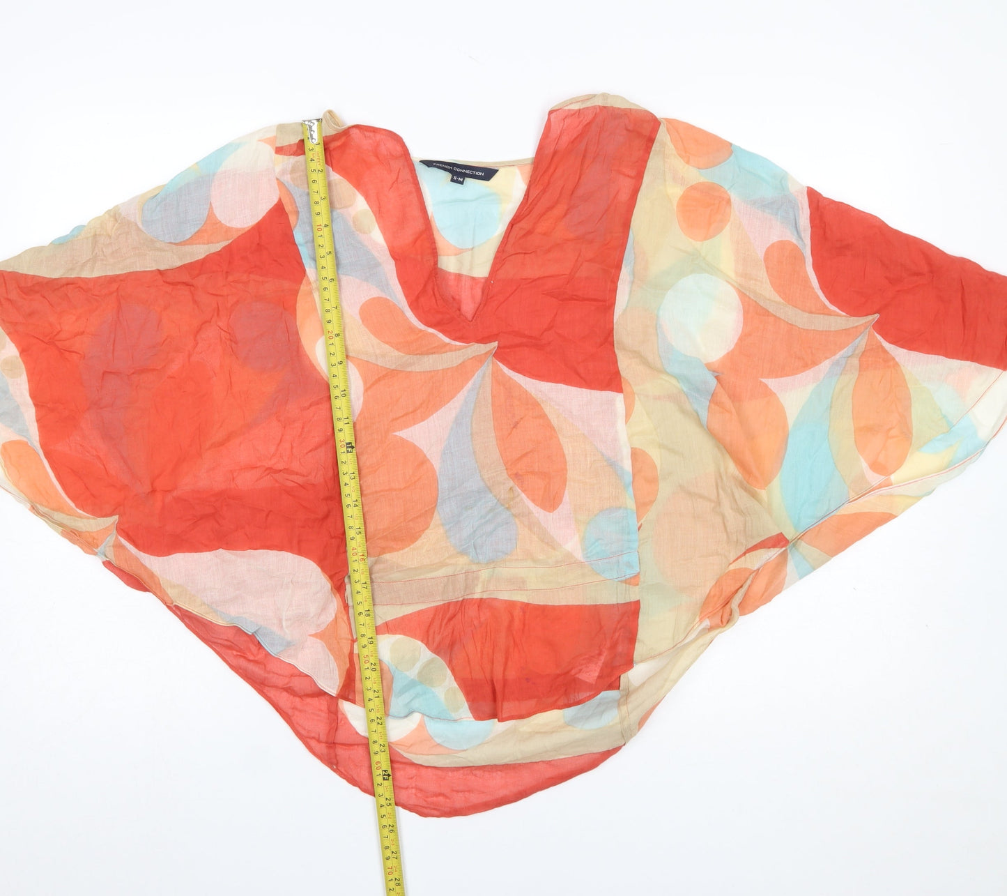 French Connection Women Multicoloured Cotton Beach Cover Up S-M