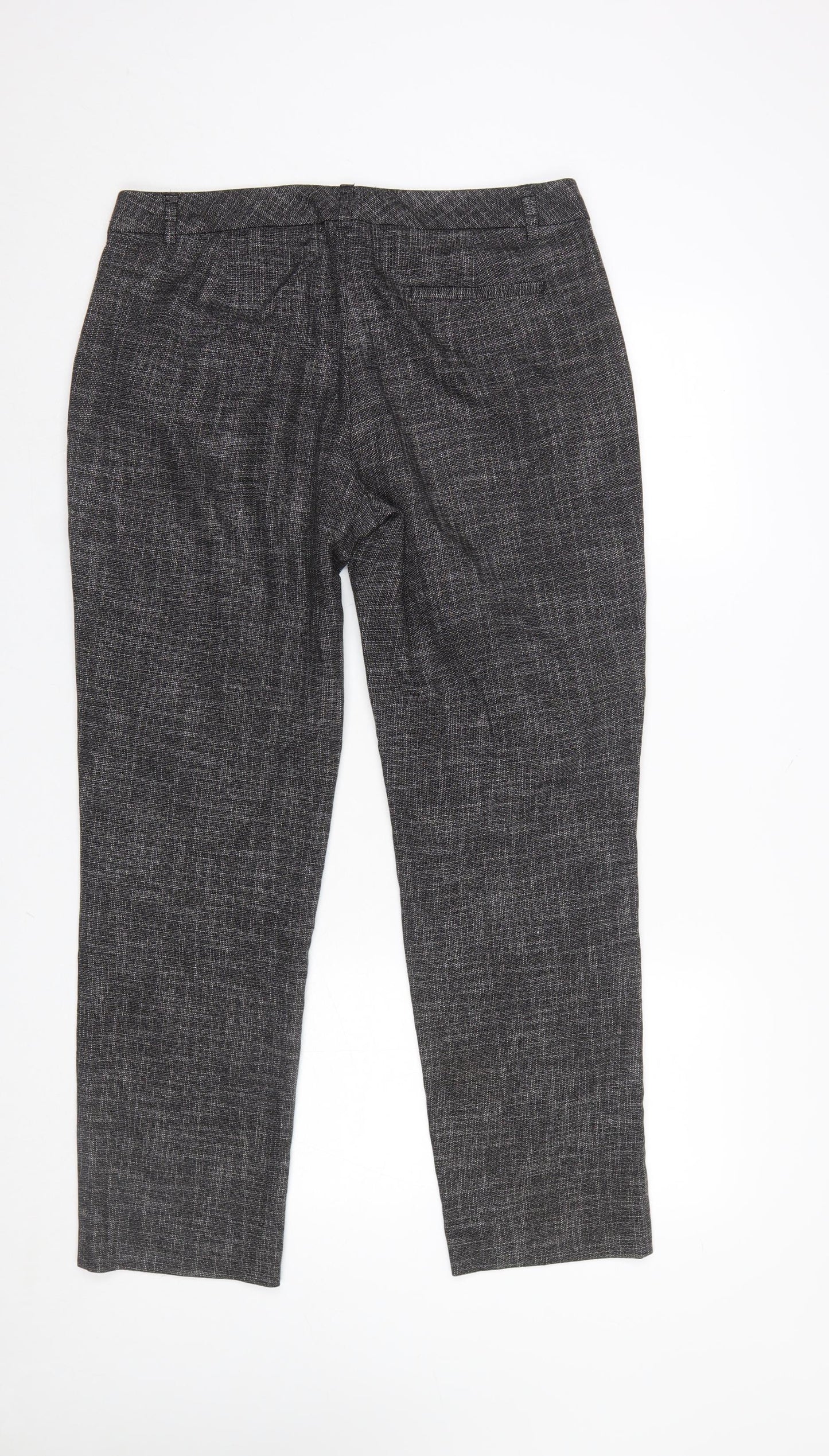 Monsoon Women Black Size 14 Straight Leg Trousers