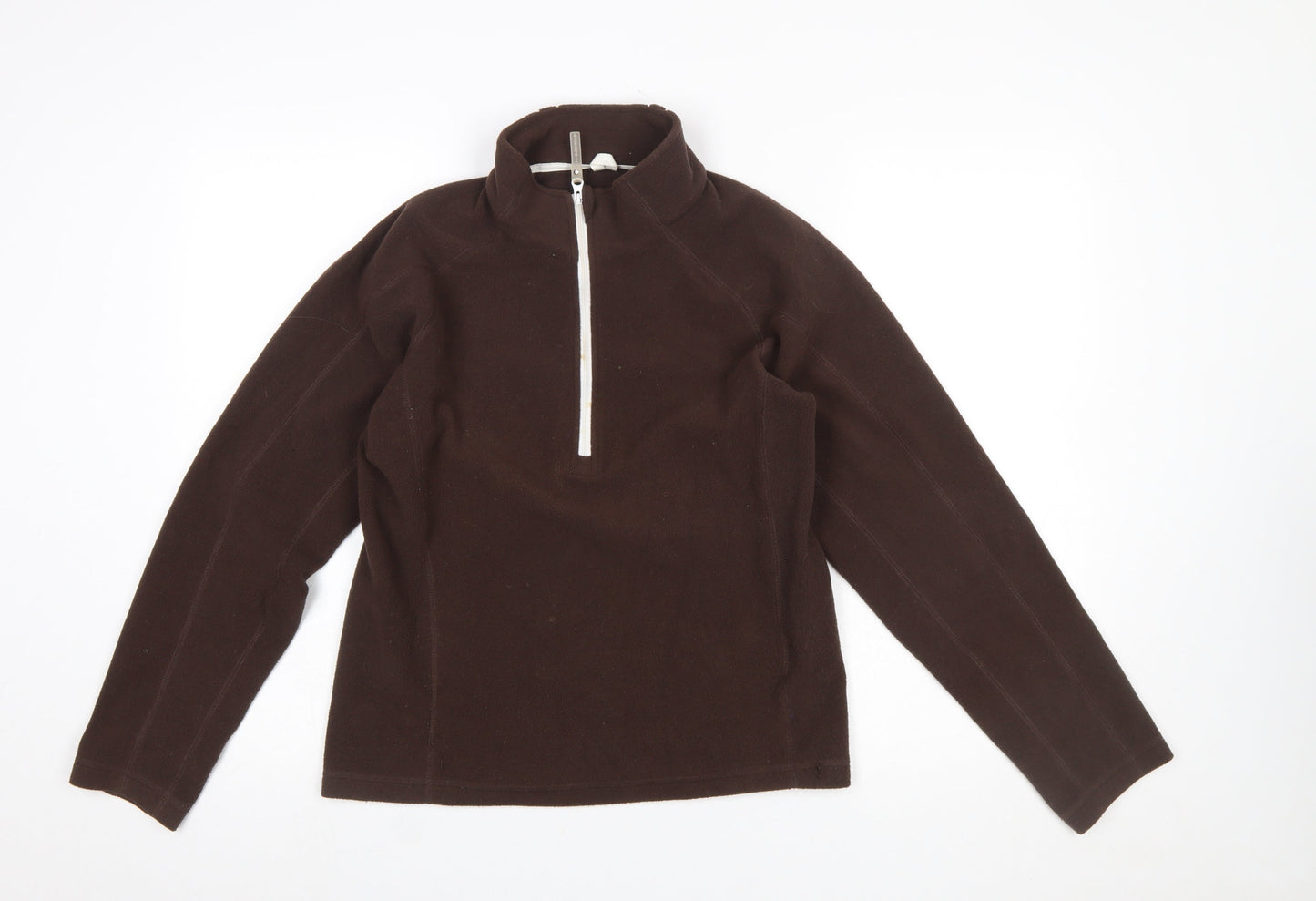 Sunice Women's Brown Fleece 1/2 Zip Pullover Sweatshirt Medium