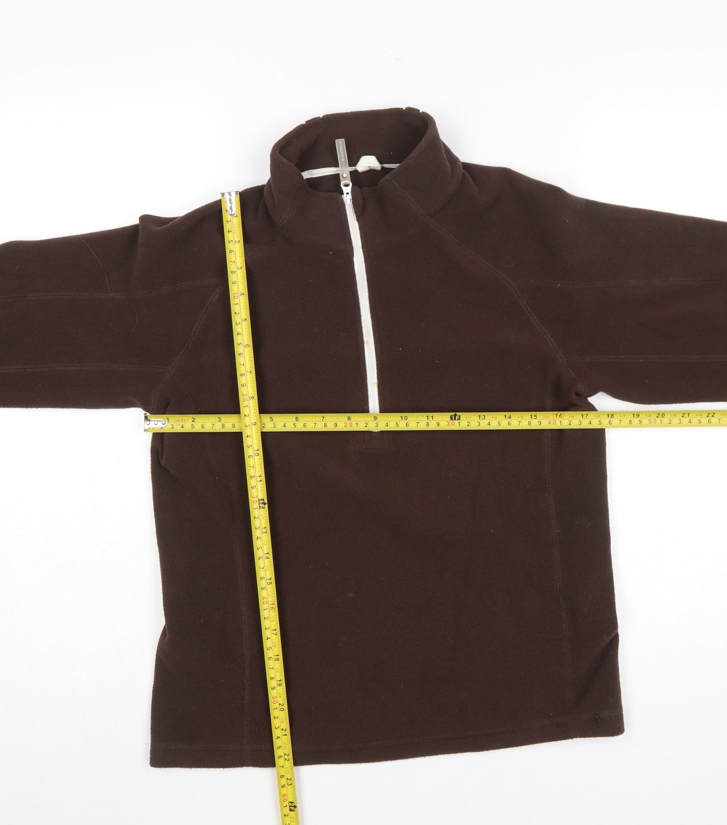 Sunice Women's Brown Fleece 1/2 Zip Pullover Sweatshirt Medium