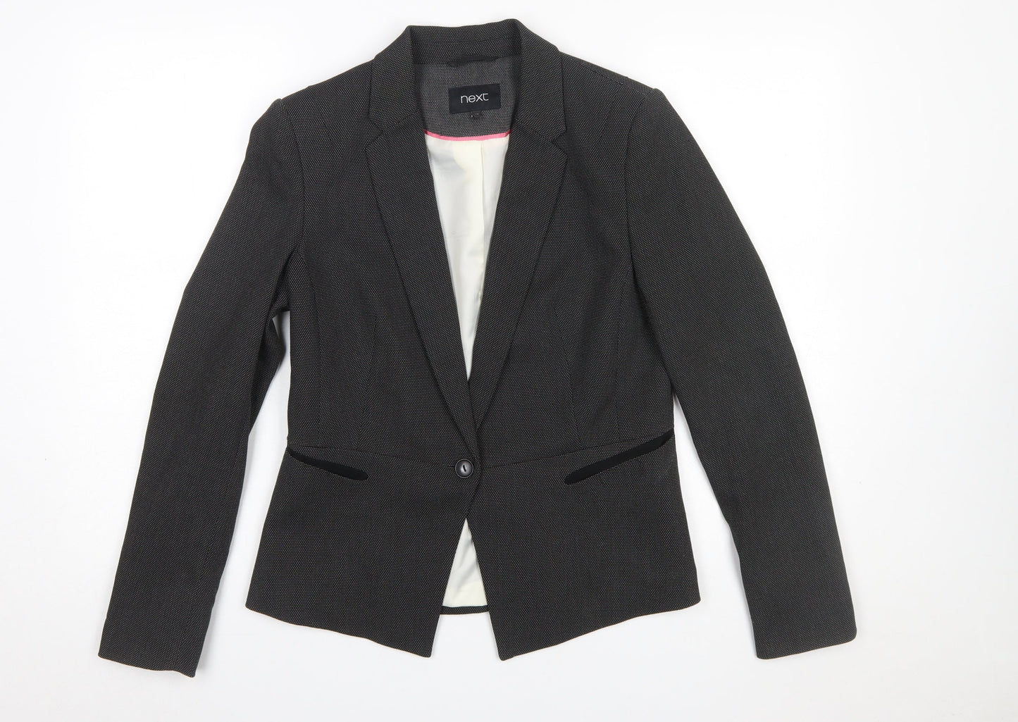Next Women’s Black Size 10R Slim Fit Single-Breasted Blazer
