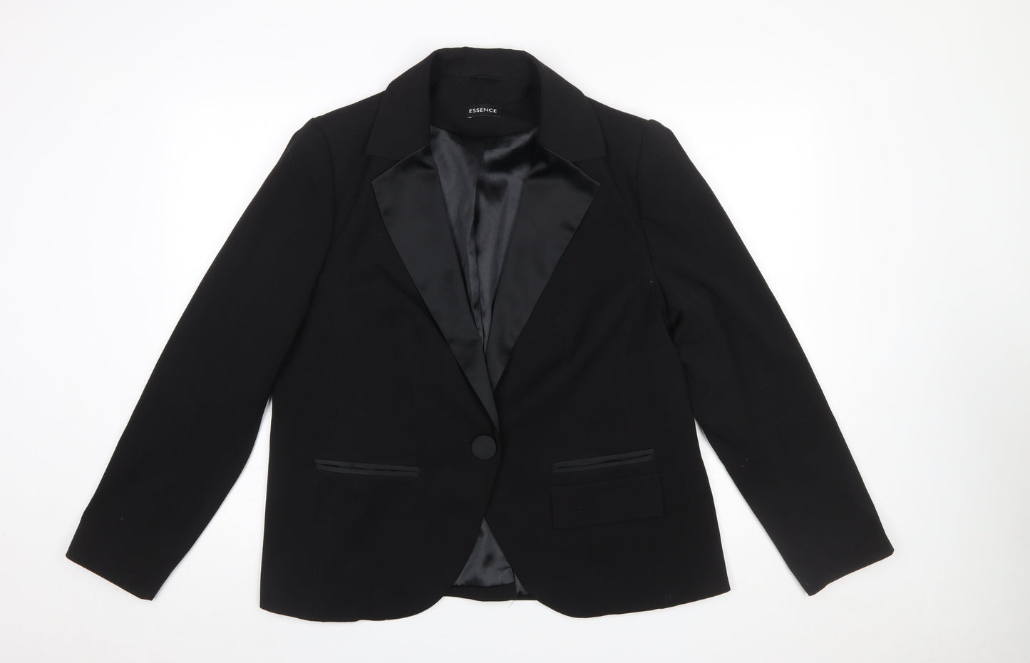 Evans Women's Black Size 18 Single-Breasted Blazer