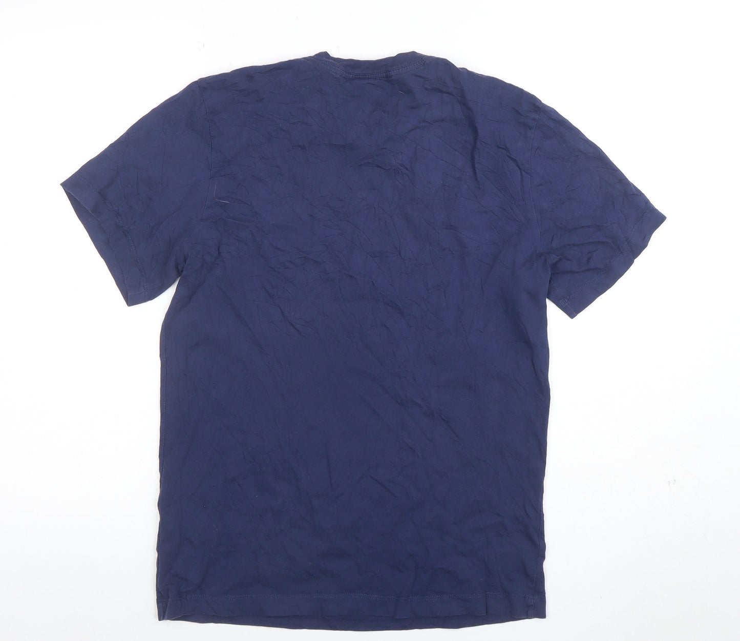 Nike Men's Navy Blue Crew Neck Short Sleeve Cotton T-Shirt S