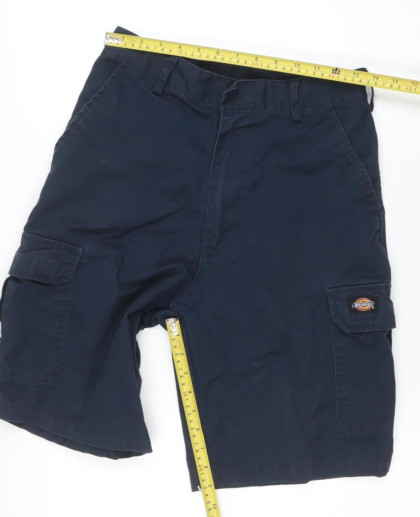 Dickies Mens Blue Cargo Work Shorts Size 30 Regular Fit