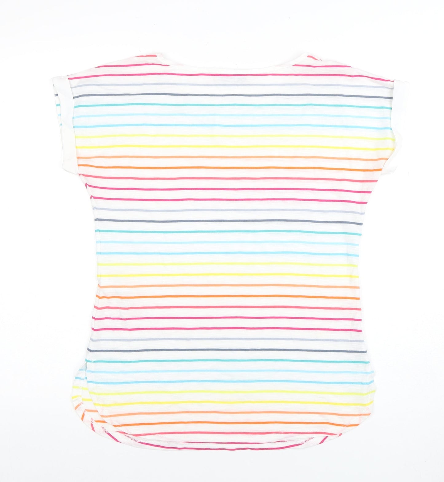 Oasis Women’s Multicoloured Striped Basic T-Shirt XS