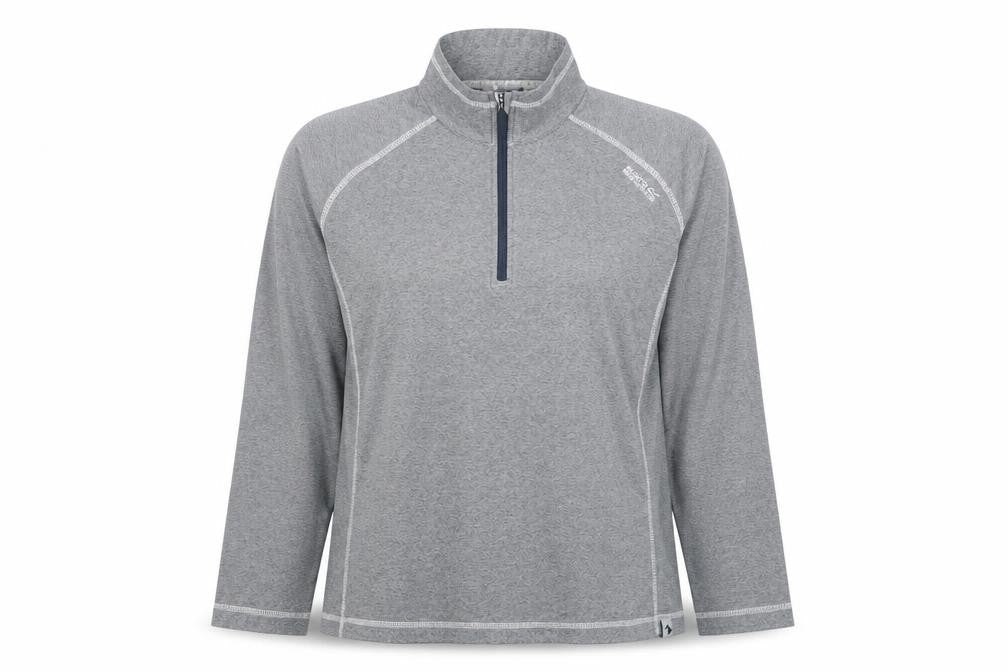 Regatta Great Outdoors Women's Grey Half Zip Pullover Sweatshirt Size 16