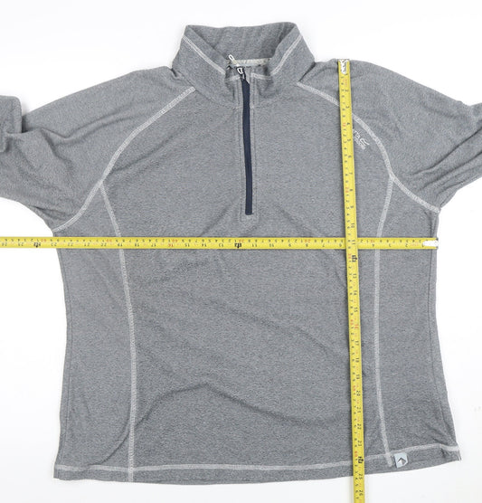 Regatta Great Outdoors Women's Grey Half Zip Pullover Sweatshirt Size 16