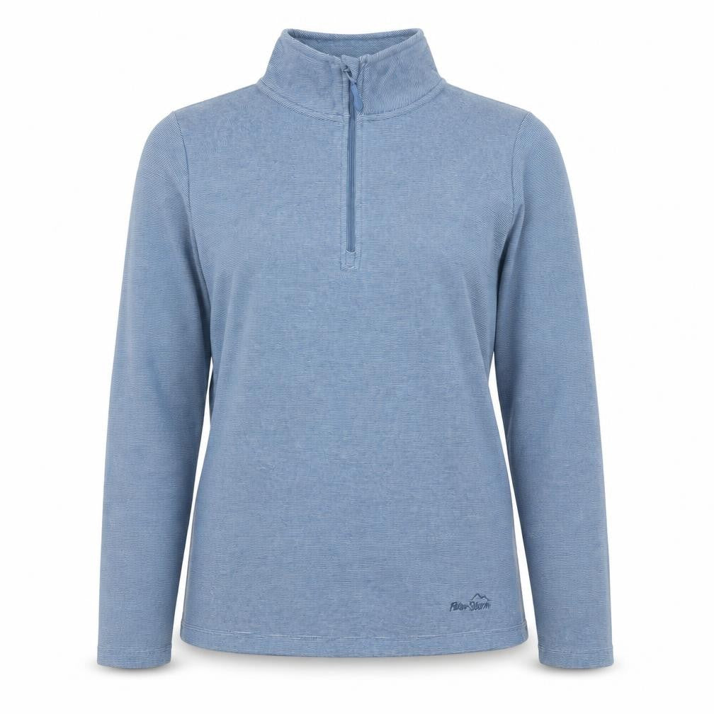 Peter Storm Women Blue Size 10 1/2 Zip Fleece Pullover Sweatshirt