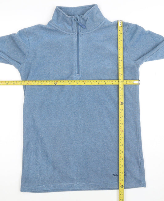 Peter Storm Women Blue Size 10 1/2 Zip Fleece Pullover Sweatshirt