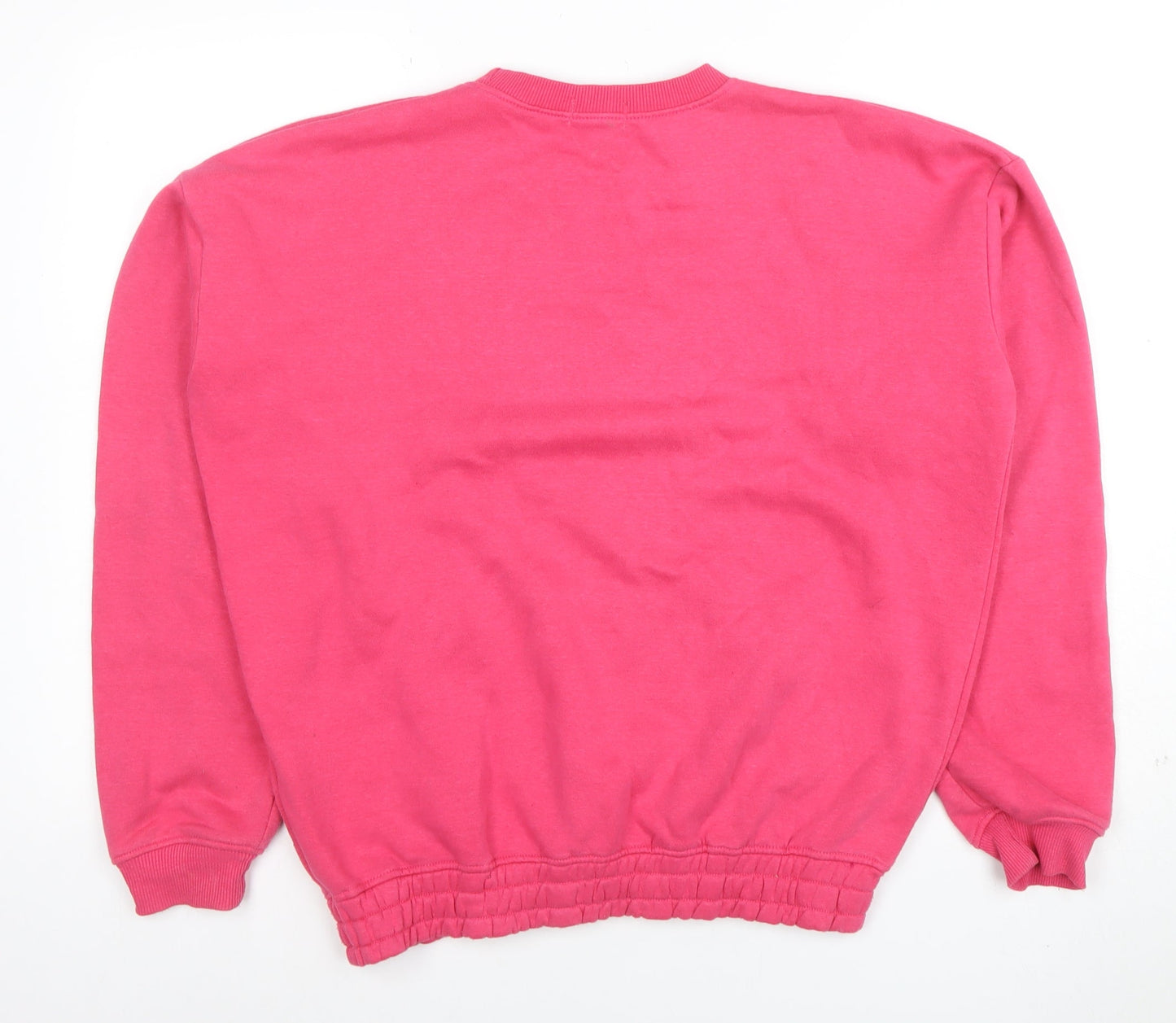 PrettyLittleThing Women Pink XS Pullover Sweatshirt Cotton Blend