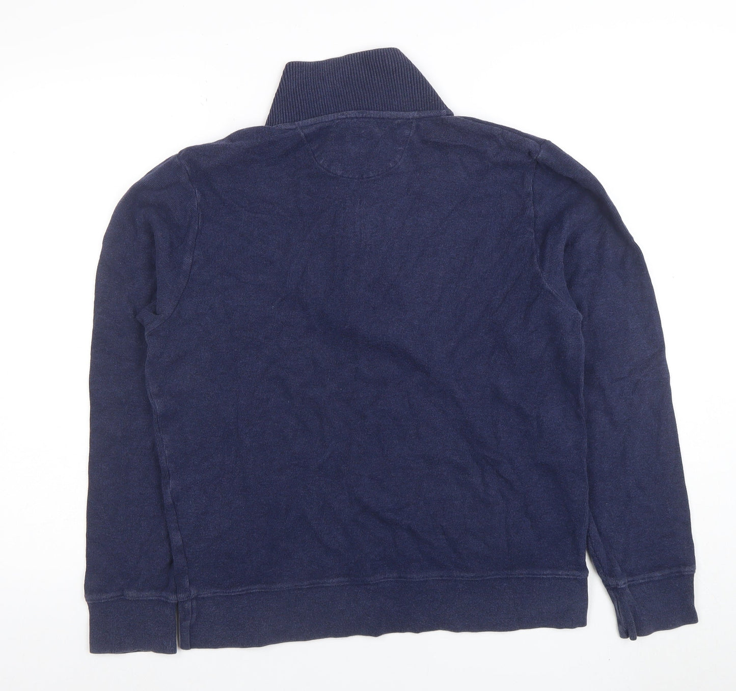 GANT Men's Blue 1/4 Zip Cotton Sweatshirt Size S