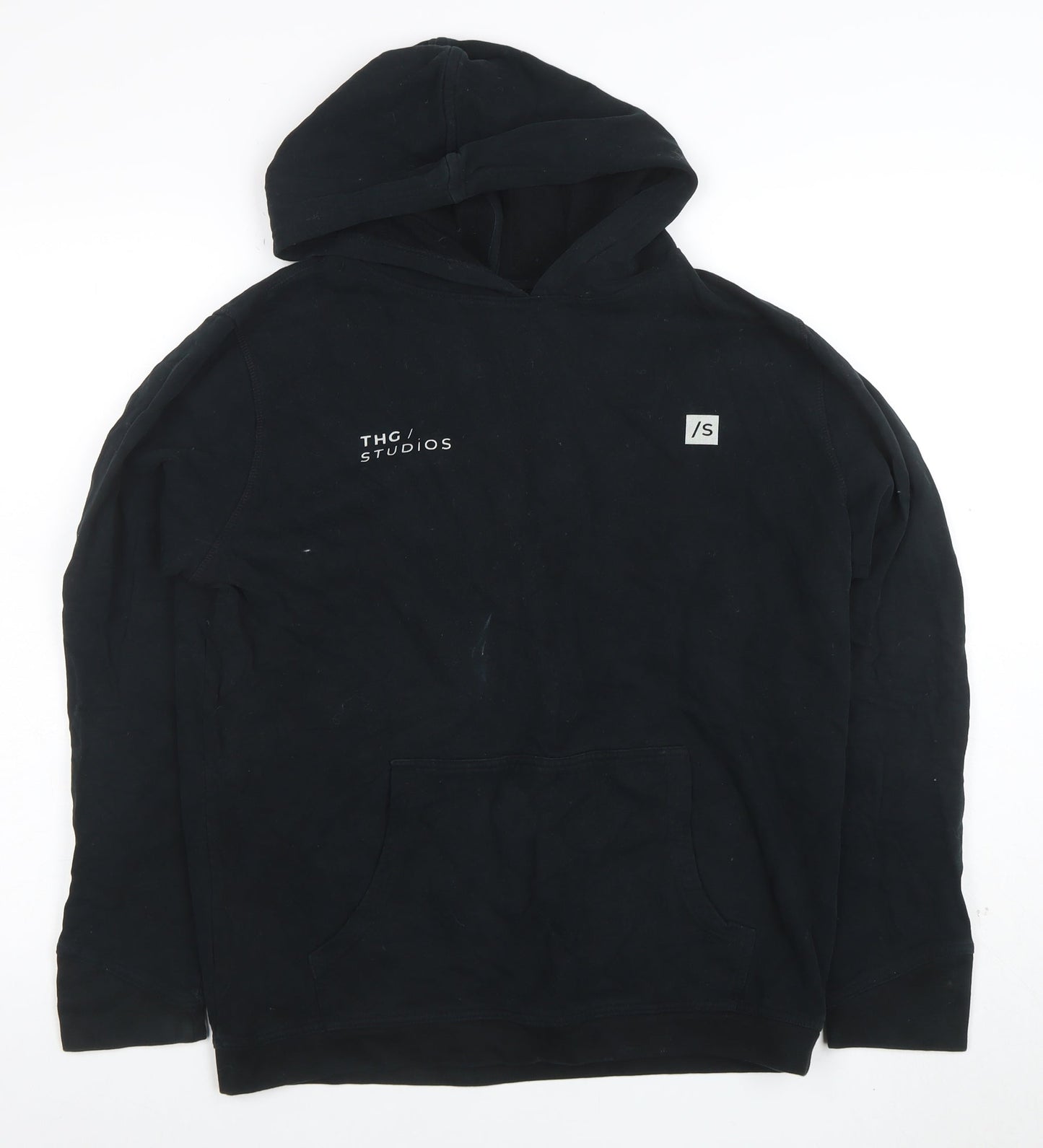 THG Studios Men's Black Pullover Hoodie Size S Logo Graphic