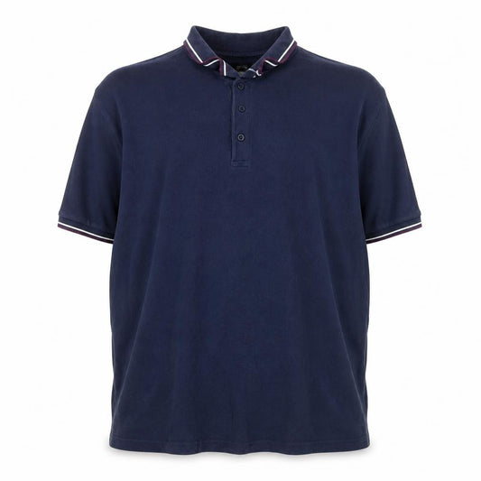 Jacamo Men's Blue Big 1X Cotton Short Sleeve Polo Shirt